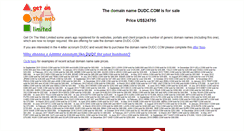 Desktop Screenshot of dudc.com