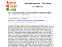 Tablet Screenshot of dudc.com